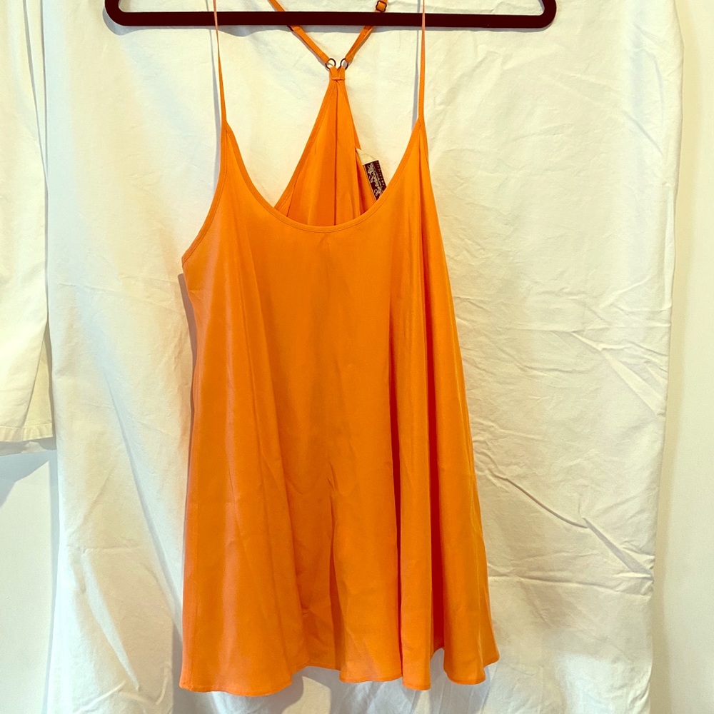 All Saints Silk Flowing Tank Top